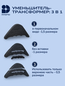 Вставки для уменьшения обуви, 2 шт