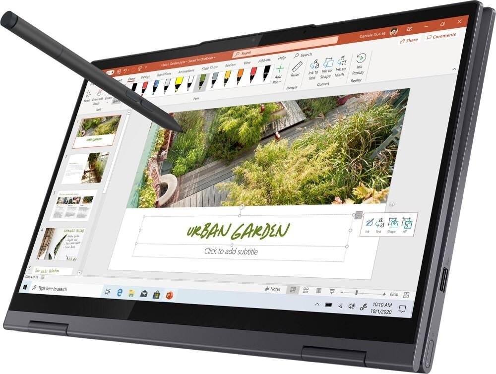 Ноутбук Lenovo Yoga 7 14ITL5 82BH008DRU Intel Core i5 1135G7/ 16384 Mb/ 14; Full HD 1920x1080/ 256 Gb SSD/ Intel Iris Xe Graphics/ Windows 10 Home/ серый