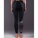 Леггинсы  Aqua Marina ILLUSION Women's pants,  артикул C-W17PT, цвет Black Print