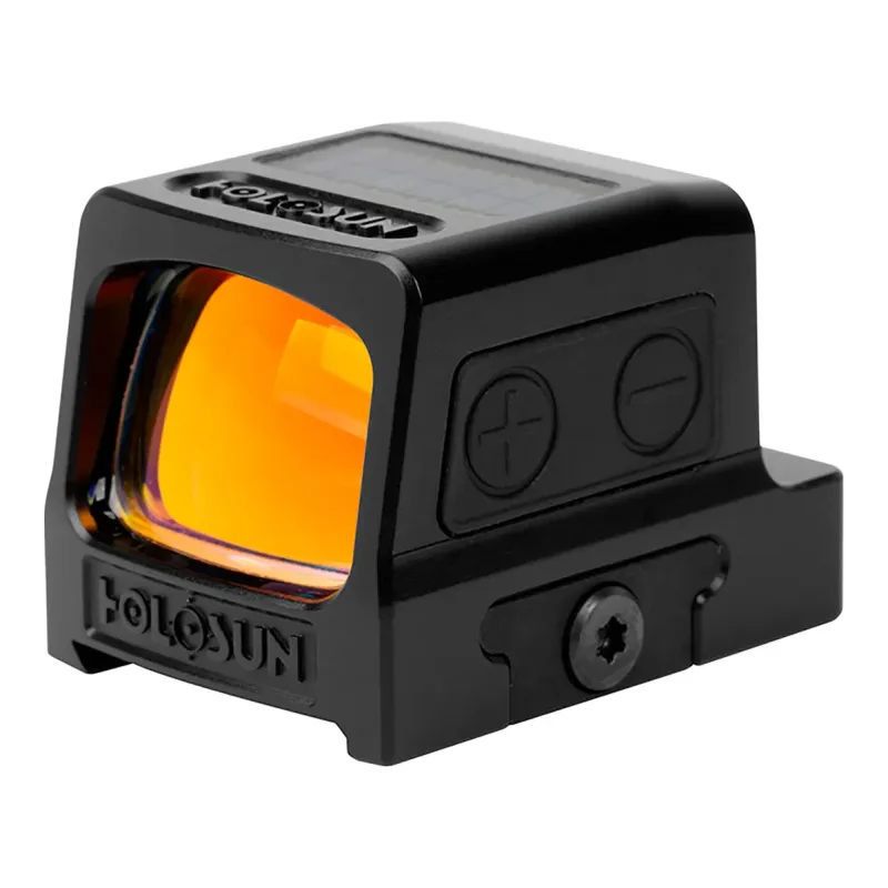 Коллиматор Holosun ELITE HE509T GR X2 пистолетный закрытый зелёная марка, передний вид с логотипом