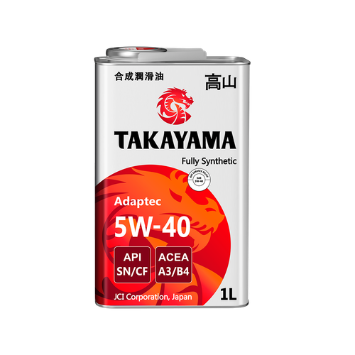 Масло Takayama Adaptec 5W40 SN/CF A3/B4 (1л) синтетика