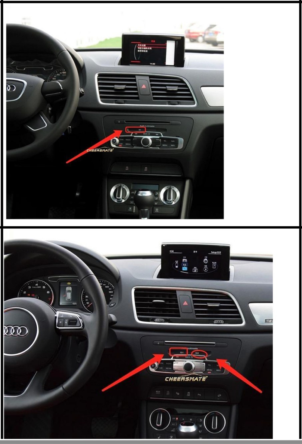 Установочный комплект для AUDI Q3 2013-2018 KUBERG HP-3204H-13