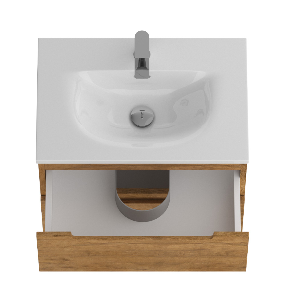 Тумба подвесная с раковиной BelBagno ETNA39-600/390-2C-SO-RN-P+BB-8099-3-60