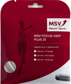 Струны теннисные MSV Focus Hex Plus 25 (12 m) - white