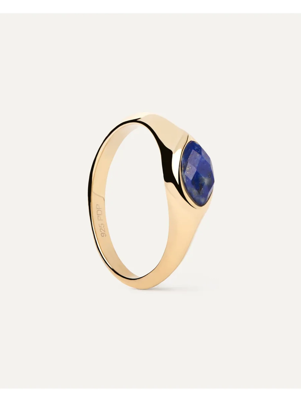 Кольцо женское PDPaola Nomad Lapis Lazuli серебро 925 пробы покрытое золотом 750 пробы AN01-A49