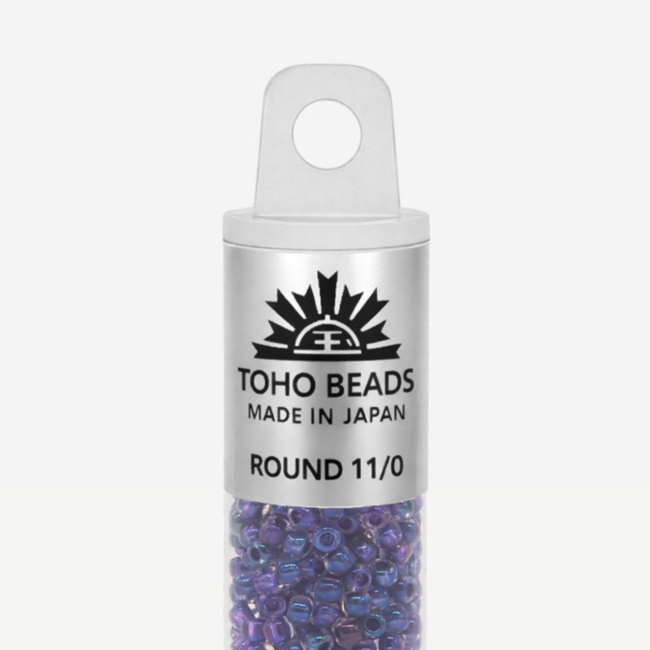 Японский бисер TOHO Round 11/0 (№181), окрашенный изнутри прозрачный