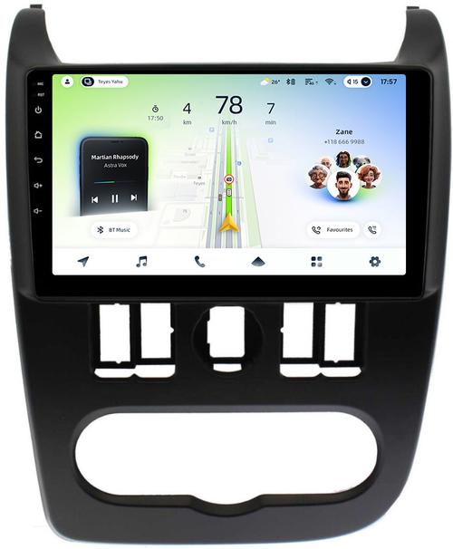 Магнитола для Lada Largus 2012-2021 - Teyes CC4L-DTS монитор 9" IPS, Android 14, Быстрая, Snapdragon 662, CarPlay, 4G SIM-слот