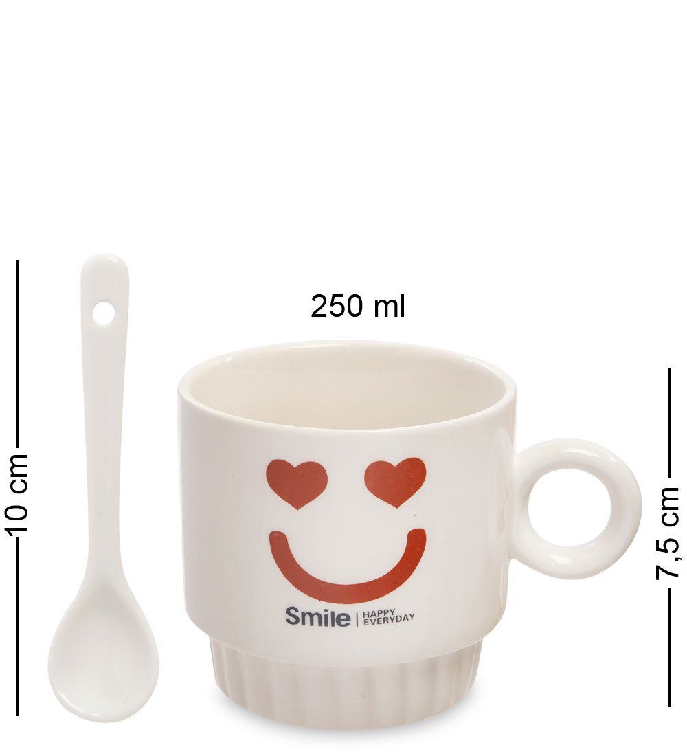 GAEM Art MUG-171/1 Набор из двух кружек «Счастливая улыбка каждый день»