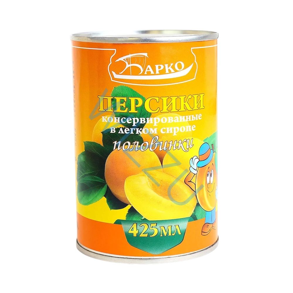 Персики 425 мл консервированные ж/б (Барко) Китай