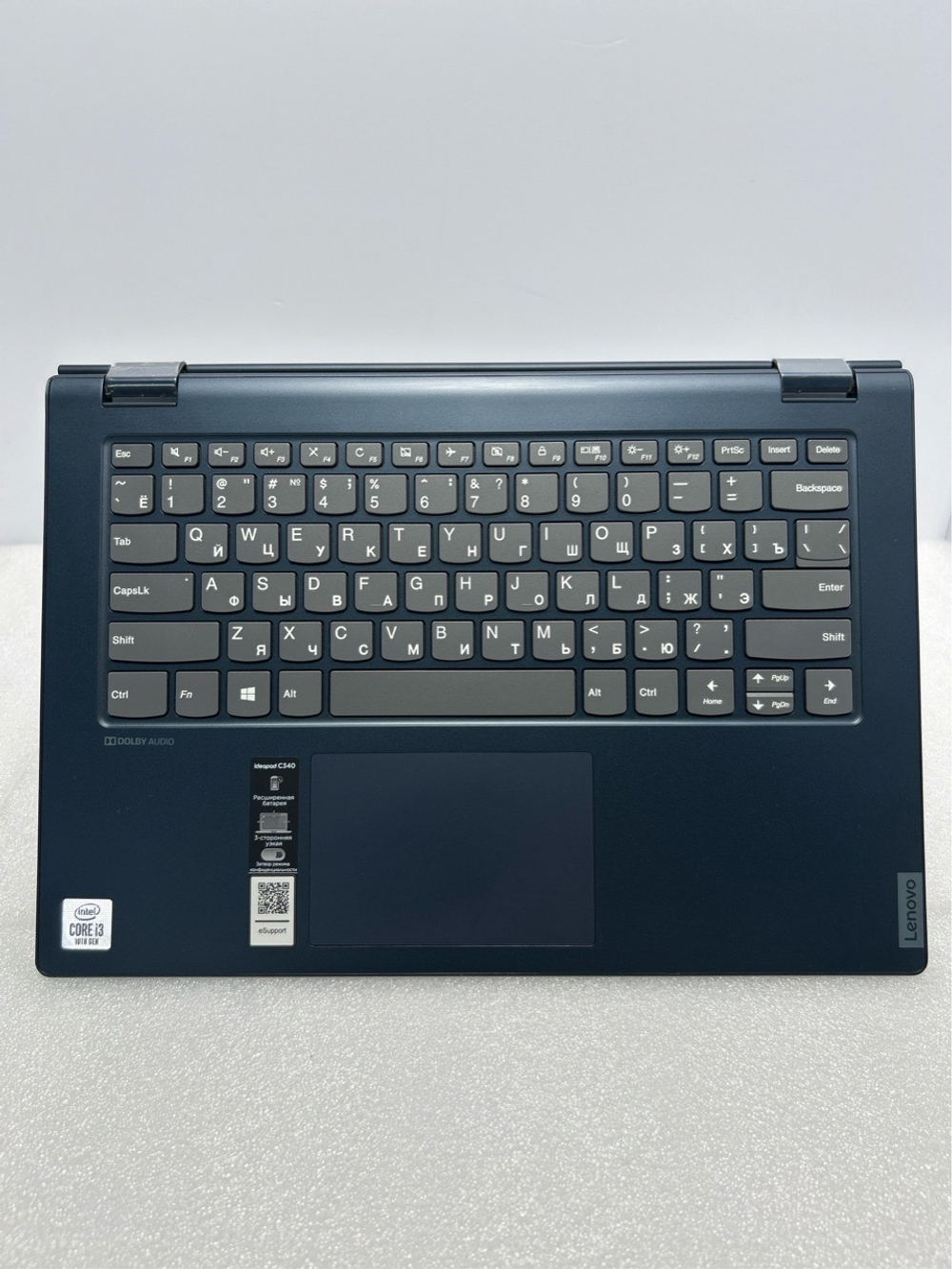Ноутбук Lenovo C340-14IML 14"/Intel Core i3 10110U/RAM 4GB/SSD 256GB/Intel UHD Graphics/1920X1080 IPS noTouch/Windows 10/Подсветка кл-ры: нет/Цвет: Темно-синий. Состояние: C1