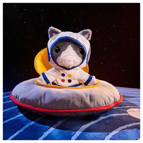 Мягкая игрушка IKEA AFTONSPARV (АФТОНСПАРВ), Кот космонавт, 28 см