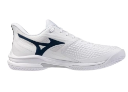 Мужские теннисные кроссовки Mizuno Wave Exceed Tour 7 AC - white/insignia blue/orange