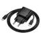 Adapter / Адаптер мережевий HOCO C to C Cable Star single port PD charger set N76 |25W/3A, PD/QC, GaN| black 6942007672986 (Чорний)