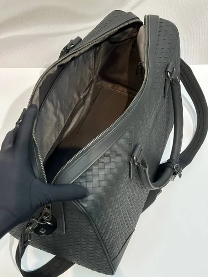 Дорожная сумка Bottega Veneta Intrecciato черный