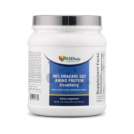 INFLAMACARE GUT AMINO protein strawberry. EXP 04/27