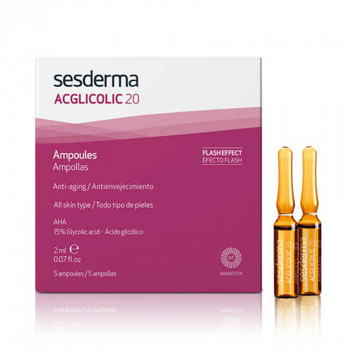 Sesderma ACGLICOLIC 20 Ampoules - Средство в ампулах, 5 шт по 2 мл