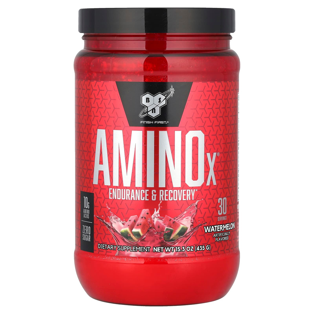 BSN, Amino-X, выносливость и восстановление, арбуз, 435 г (15,3 унции)