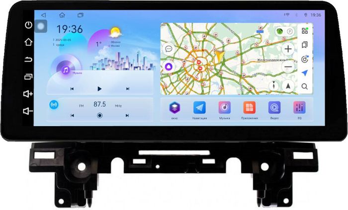 Магнитола для Mazda CX-5 KF 2017-2024, CX-8 - FarCar монитор 12.3" 2K QLED на Android 14, Быстрая, CarPlay, 4G SIM-слот