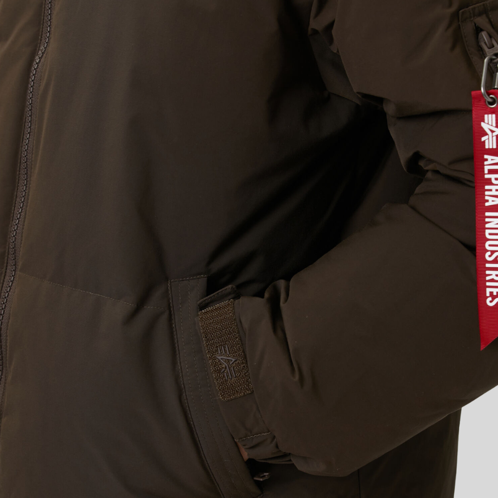 Парка Alpha Industries Hamilton Relaxed Fit Puffer Hickory (Коричневый)