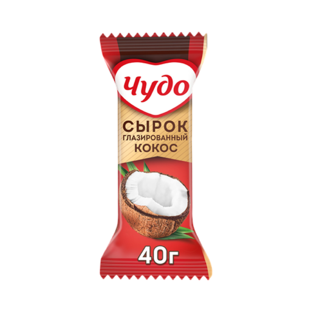 Сырок глазированный Чудо Кокос 28.7% 40г