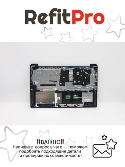 Верхняя панель с клавиатурой для ноутбука Lenovo ideapad 3-15ITL6/IdeaPad 3-15ALC6 синий (5CB1B69105), оригинал