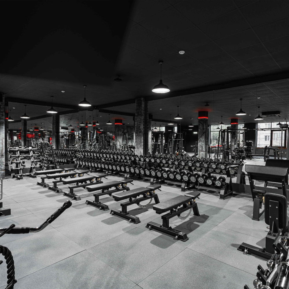 Гантельный ряд полиуретановый LEVEL (шаг 2,5 кг, 5 пар) PROFI-FIT 27,5-37,5 кг
