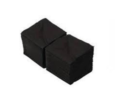 Салфетки бумажные 24*24см Big Pack черные (уп18)