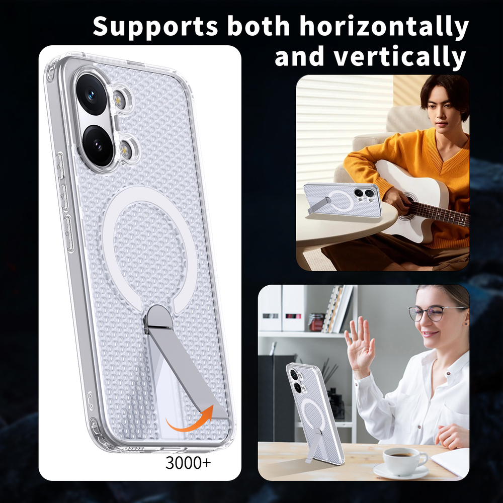 Прозрачный чехол Mesh Pro Magnetic Case для Poco X8 Pro Max 5G