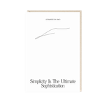 Открытка Simplicity is...