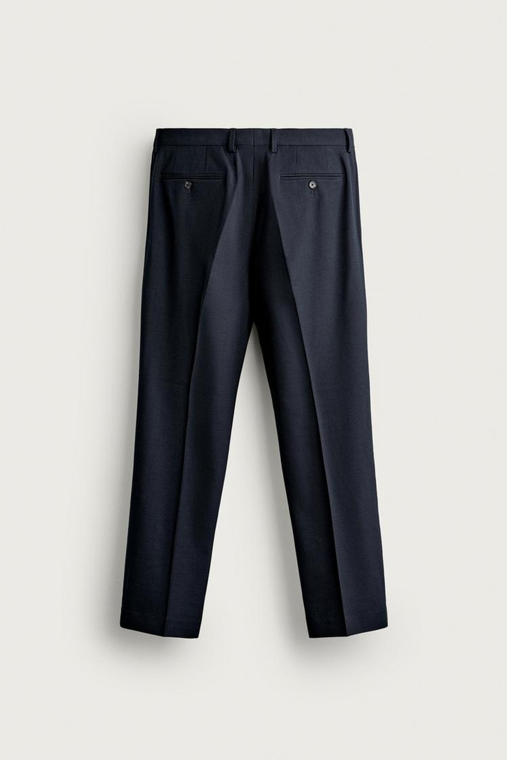 ZARA КОСТЮМНЫЕ БРЮКИ КОМФОРТНОГО КРОЯ, МОРСКОЙ СИНИЙ