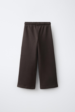 ZARA БРЮКИ-ДЖОГГЕРЫ WIDE LEG, КОРИЧНЕВЫЙ