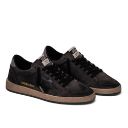 Men’s Ball Star in Dark Gray Suede with Black Leather Star
