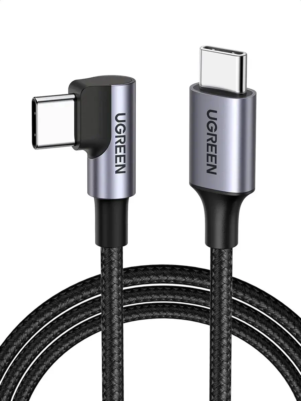 USB C кабель угловой L Угрин 60W с быстрой зарядкой