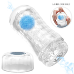 Прозрачный текстурированный мастурбатор Vacuum Cup Masturbator Planet