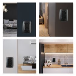 Розетка ЭРА Серия 12 12-2107-05 двойная без заземления 2X2P 16A-250В IP20 антрацит | Эра 12