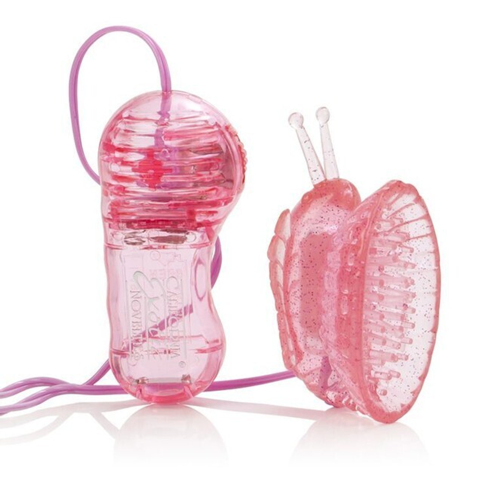 Вибро-помпа для вагины Butterfly Clitoral Pump (Цвет: розовый)