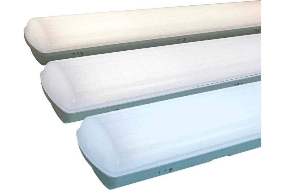Светильник LED ДСП Айсберг 40W-5000Лм IP65 4000К опал с 1262х128х80мм БАП 1ч vs101-40-op-4k-li1h