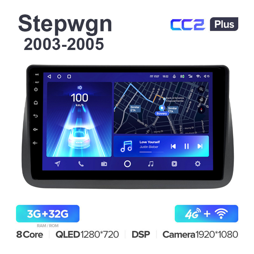 Teyes CC2 Plus 9"для Honda Stepwgn 2003-2005