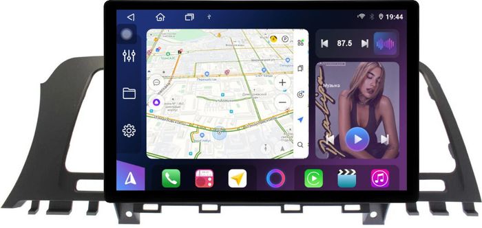 Магнитола для Nissan Murano Z51 2008-2015 - FarCar GX877 монитор 13" 2K QLED на Android 13, TS10, 6+128, CarPlay, 4G SIM-слот