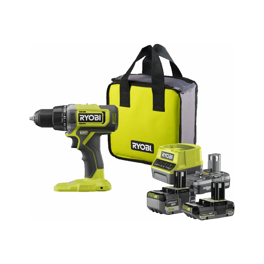 Дрель-шуруповерт Ryobi 18В RDD18-2C52S 5133005522