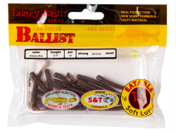 Твистеры съедобные LJ Pro Series BALLIST (5,08 см), цв. S19, 15 шт.