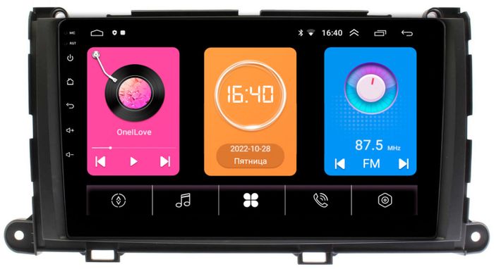 Магнитола для Toyota Sienna 3 2010-2014 - GT9-202 на Android 10