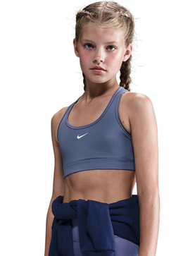 Детский бюстгальтер Nike Swoosh Sports — world indigo/white
