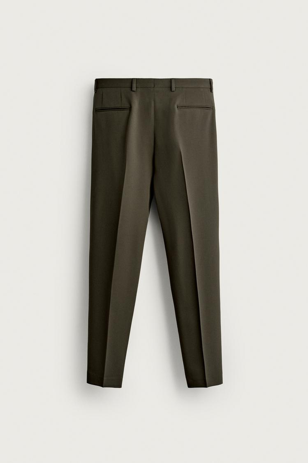 ZARA КОСТЮМНЫЕ БРЮКИ COMFORT, ТЕМНО-ЗЕЛЕНЫЙ
