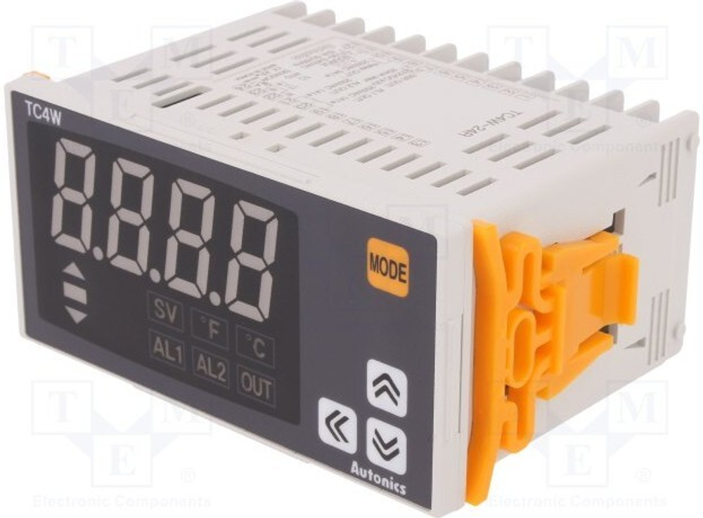 TC4W-24R температурный контроллер с ПИД-регулятором, Ш96хВ48 4 разряда, 1 вых. реле + 1 SSR (выход на твердотельное реле)+2 аварийных выход