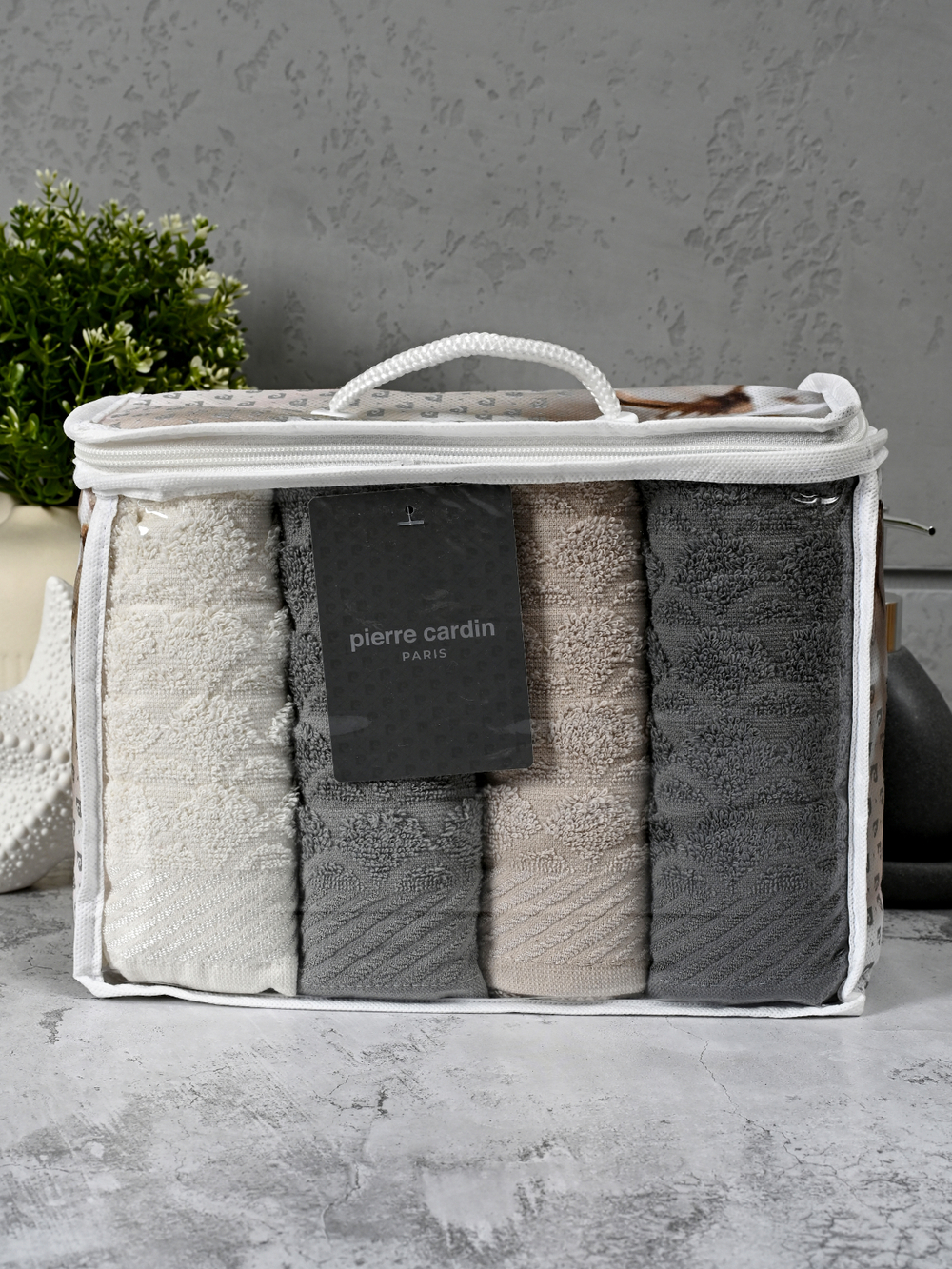 HAV00252 Набор полотенец для лица PIERRE CARDIN HOME из 4пр MAJESTY 50х90