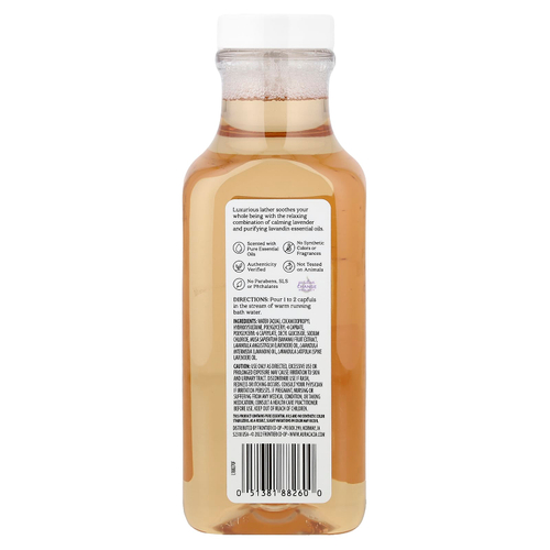 Aura Cacia, Ароматная пена для ванн, расслабляющая лаванда, 13 жидких унций (384 мл)
