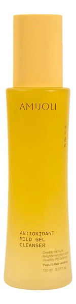 AMIJOLI Мягкий гель для умывания с экстрактом юдзу и ресвератролом-Antioxidant Mild Gel cleanser Yuzu&Resveratrol, 150мл