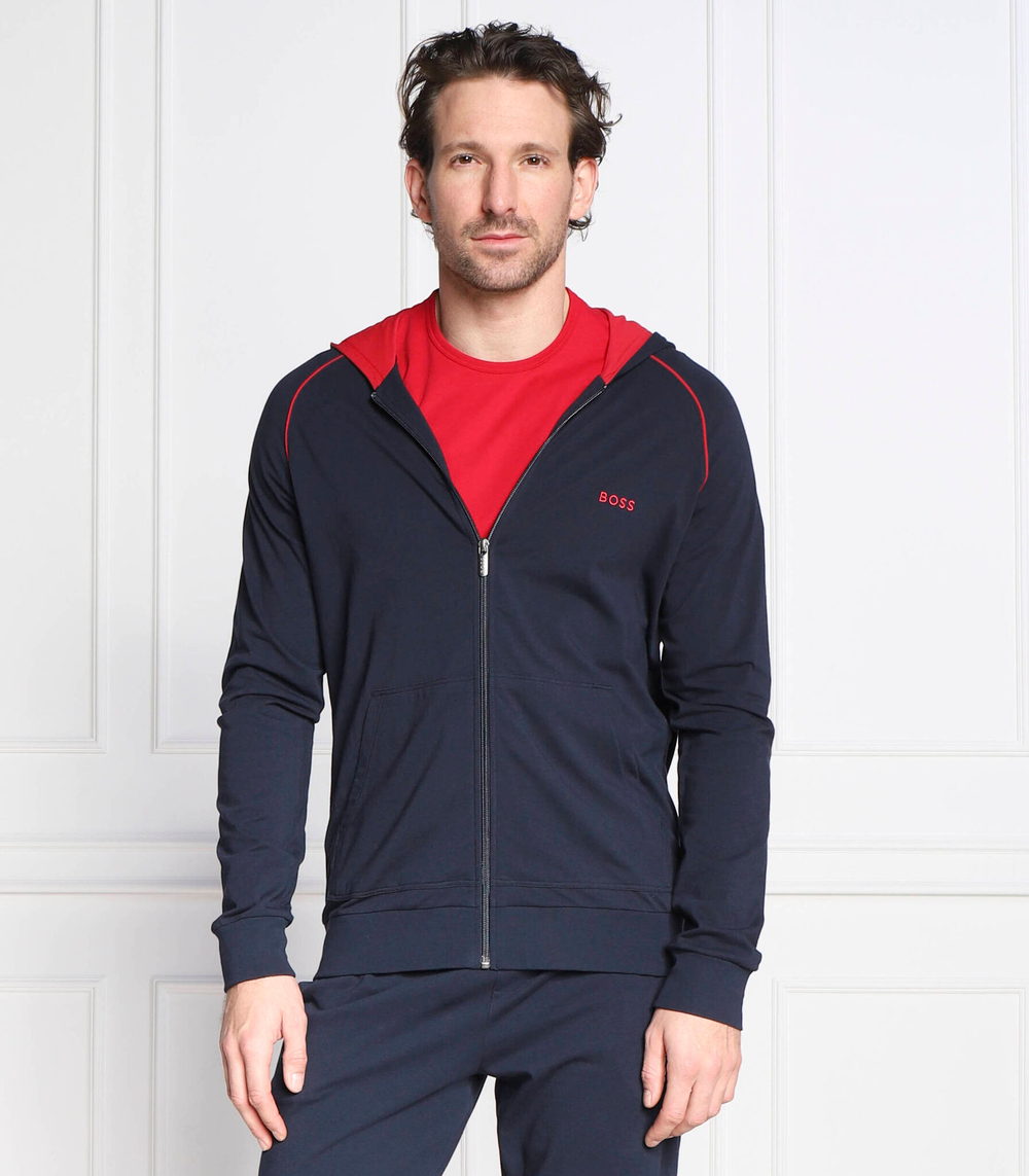 Худи mix&match jacket h BOSS BLACK - темно-синий(50469581)