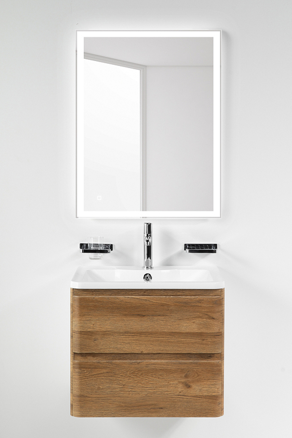 Тумба под раковину BelBagno 70 ALBANO-700-2C-SO-RR подвесная Rovere Rustico